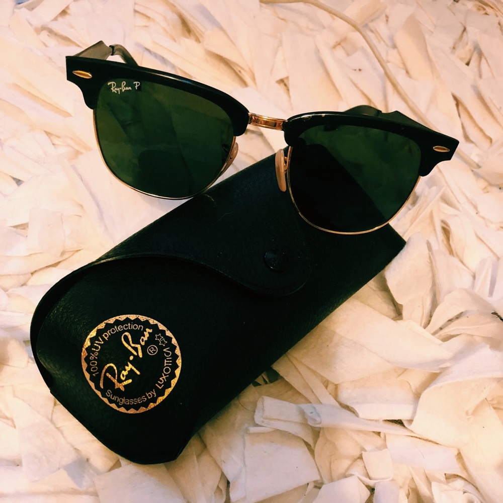 Polarized Ray Bans Black Clubmasters